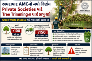 Ahmedabadમાં Private Societies માટે Tree Trimmingના નવા Charges, Green Waste Disposal માટે પણ ફી